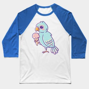 Parrot and Ice Cream Baseball T-Shirt